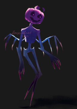 Skeleton Pumpkin